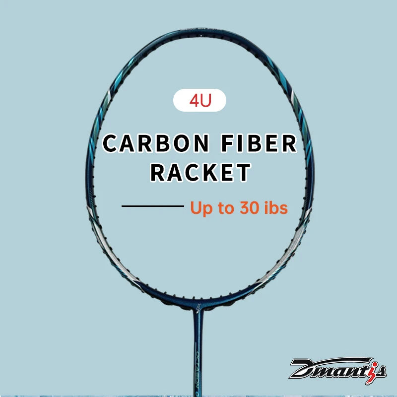 Factory Wholesale Dmantis Carbon Fiber Badminton Racket With String Badminton Racket 5U