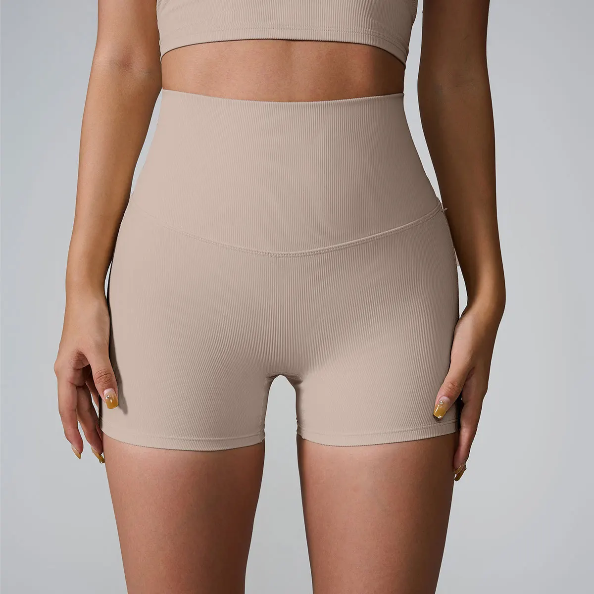 High Waist Seamless Leggings Threaded Knitted Fitness Pants Solid Women's Slimming Sports Yoga Pants Elastic Running Sport Leggings main image 0