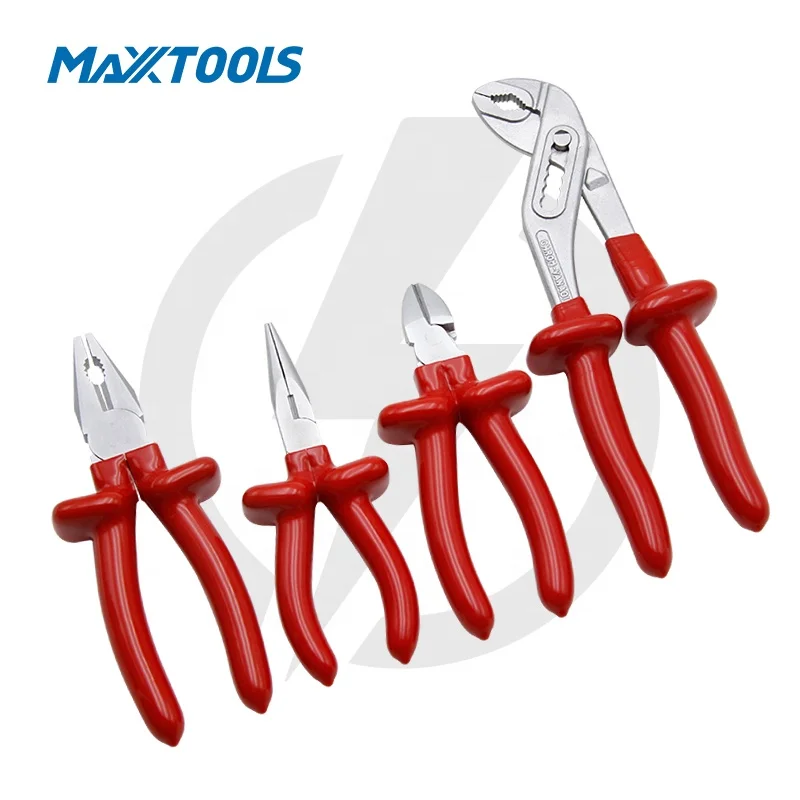 VDE Combination Pliers - Insulated, Serrated, and Durable