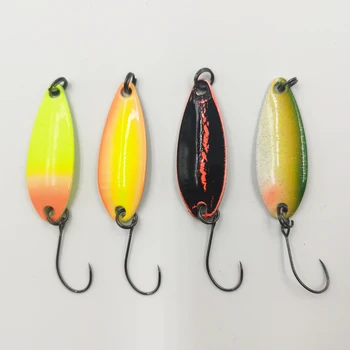 Alpha Spoon Fishing Lure Swim Bait Artificial Trout Lure Fishing 3g Sequin Metal Spoons Lure