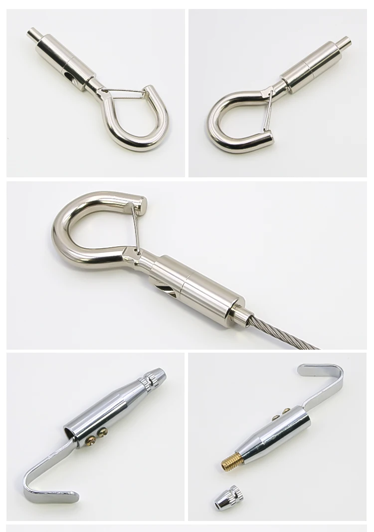 Custom Rope Clips M10 Universal Brass & Copper Cable Gripper Stainless Steel Wire ...