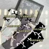 White socks with a black bow