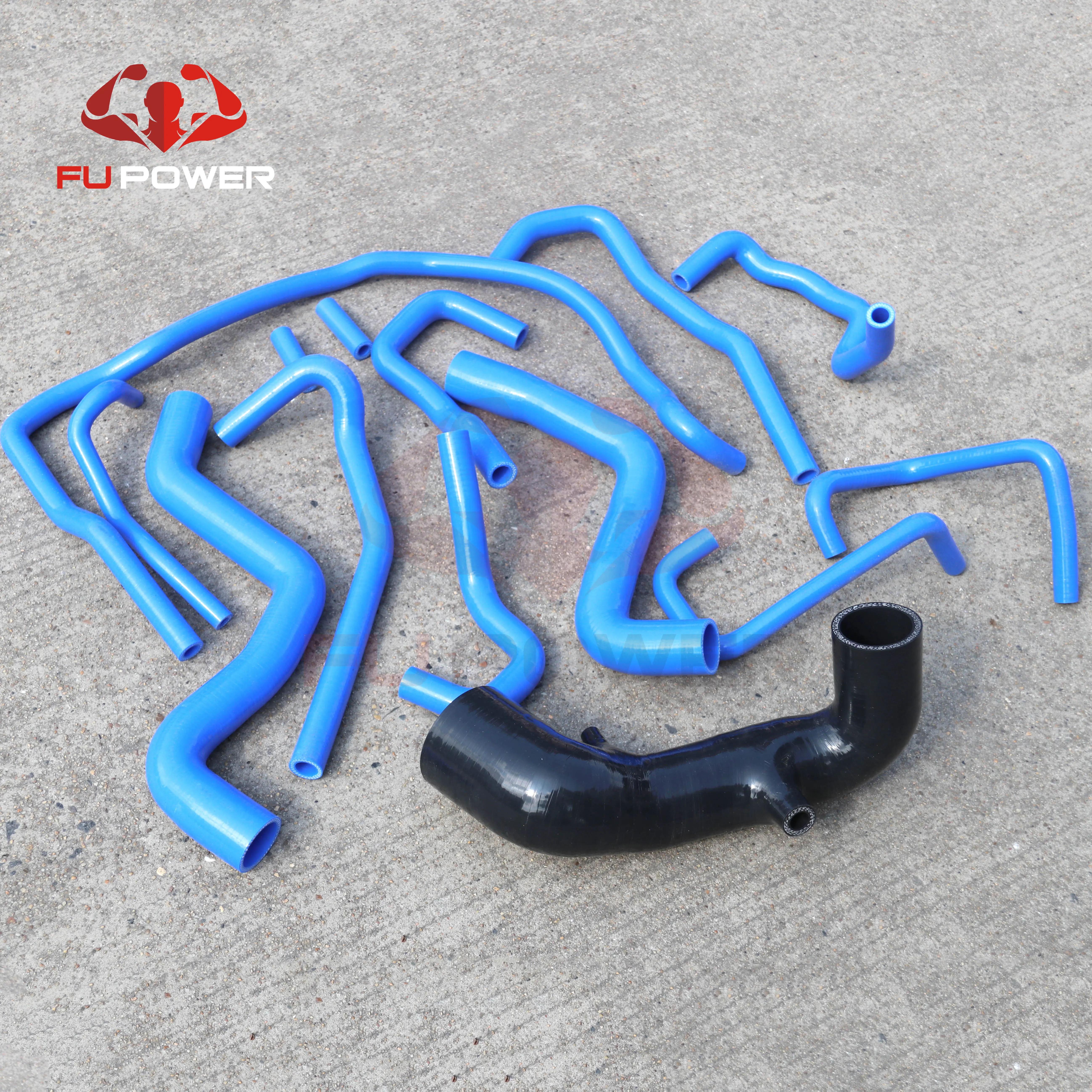 Kit Manchons Circuit Eau Nissan Patrol 160 SD33/SD33T – Silicone Renforcé 5 Mm – Bleu Ou Noir