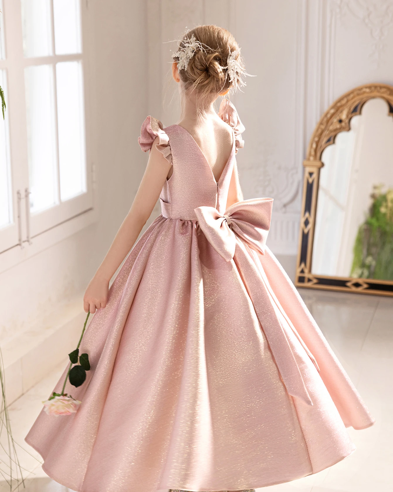 Wholesale Girls Party Dress Satin Flower Girls Dresses