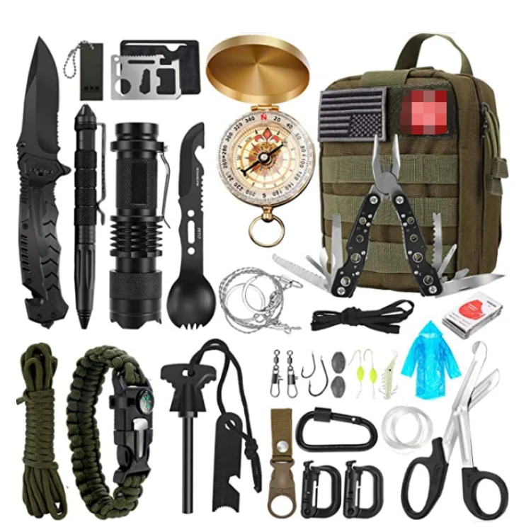 Gifts Ideas 32 in 1 Camping Professional Emergency Survival Gear Tool Earthquake Survival Kit for Dad Men Husband supplier