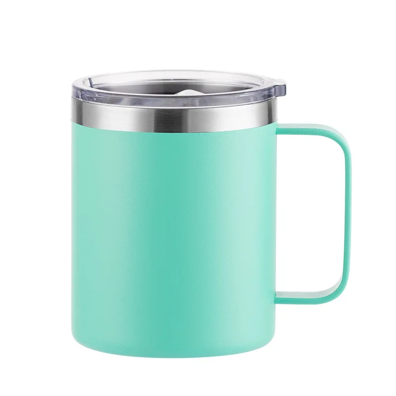 Custom Camp Coffee Travel Mug With Handle For Hot Drinks Sus304