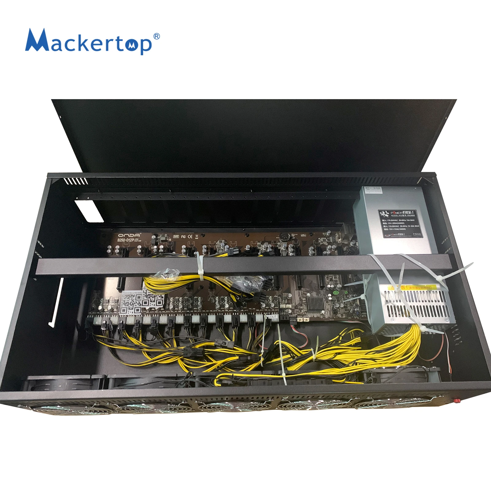 
 Корпус для майнинга 12 ГП, 45 мм, корпус для майнинга 12 ГП, добывающая установка, эфириум для материнской платы onda  