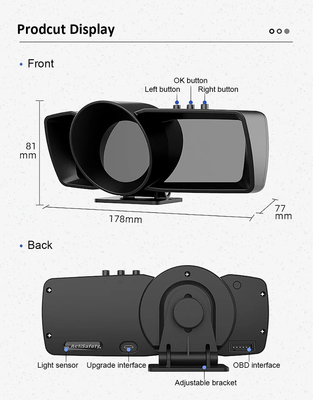 Cheap Auto Meter Speed Gauge Universal HUD Heads up Display for Cars and Trucks