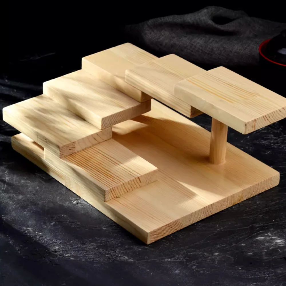 product hotel creative japanese sushi pate grilled meat hotpot wooden tableware arrangement food tray for serving and displaying dishes-9
