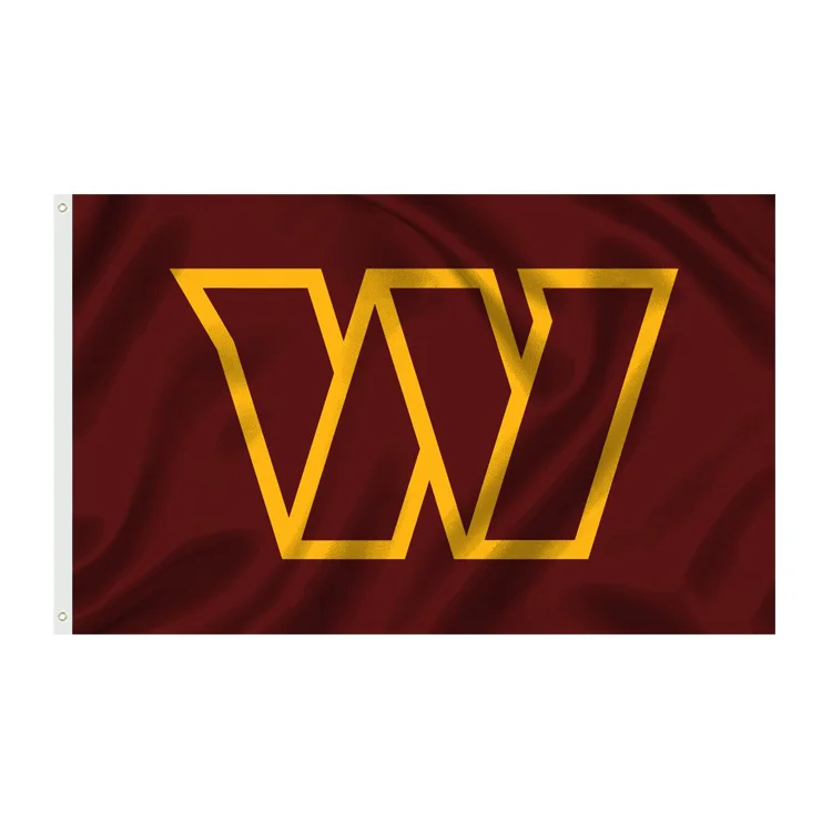 Custom Design All 32 Team 3x5FT Football NFL Sports Flags Washington Commanders Flag With Stars and Stripes