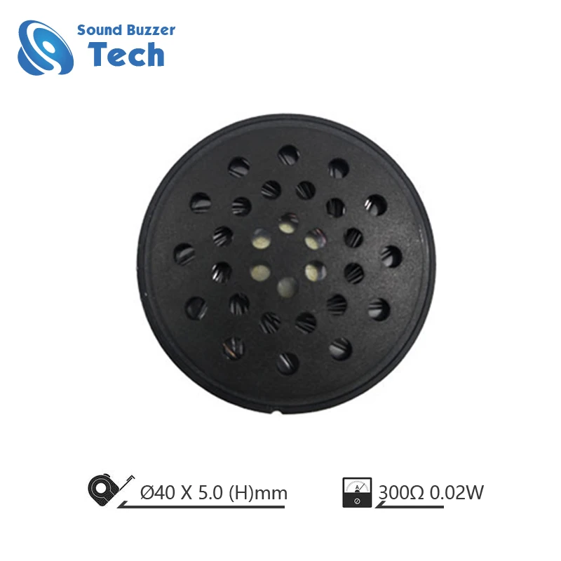 Good Sound Headphone Speaker Driver Unit 40mm 300 Ohm 20mw Horn With Dust Cover Loudspeaker Parts