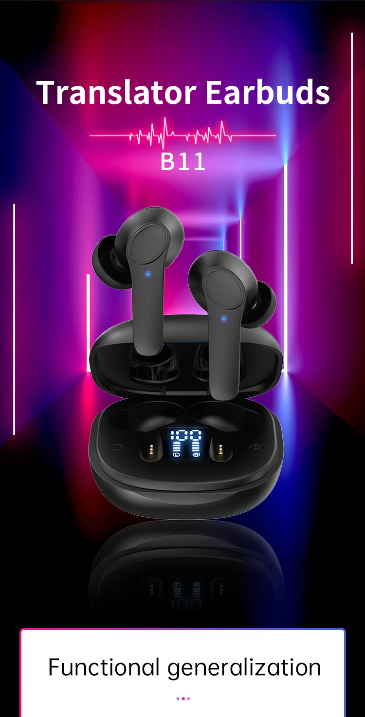 Language Translation Earbuds, AI Translator Earbuds In 150 Languages, 3