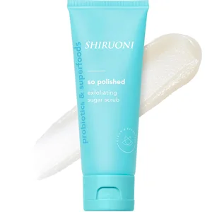 Wholesale Private Label Probiotic Sugar Face Scrub Exfoliating Dead Skin Cells Remove Pineapple Whitening Scrub