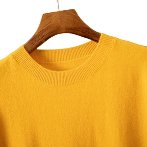 Men's Half-Sleeve Pure Cashmere Top Solid Color High Collar Spring Autumn Knitted Vest Leisure Leisure Top