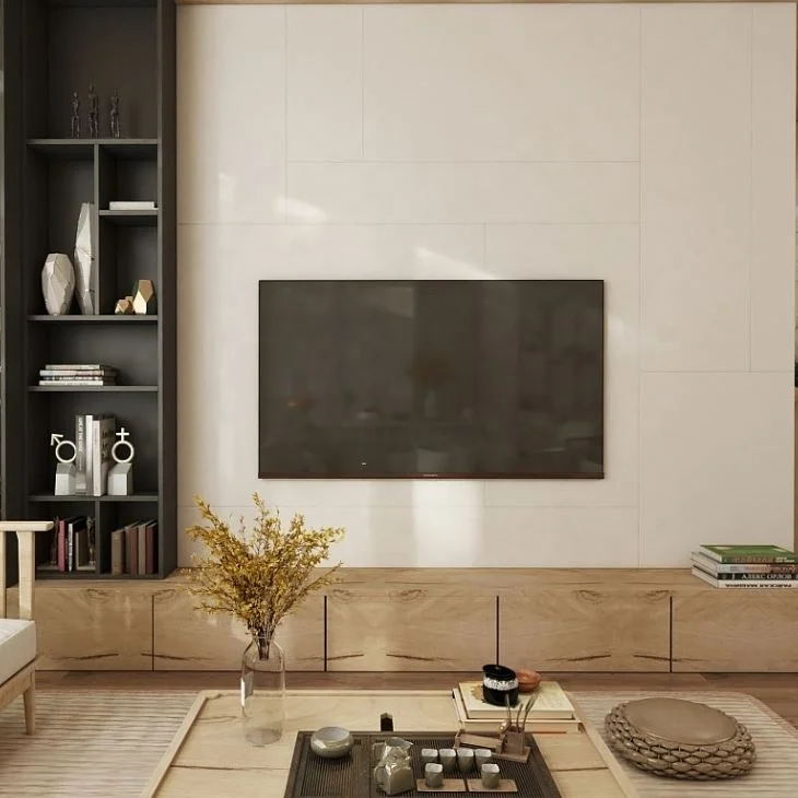 Modern Living Room Design Wood TV Table Cabinet Customized Color Size TV Stand Cabinet for Living Room Bedroom