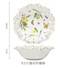 Bol en dentelle creuse citron de 9,5 pouces