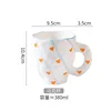 High-end hand-painted mug-twill small hearts