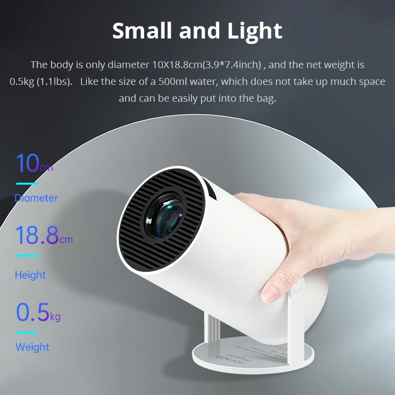 Hotack Factory Newest HY300pro Smart Android Wifi Projecteur HD Home Theater  Video Proyector Portable Outdoor Mini 4k Projector