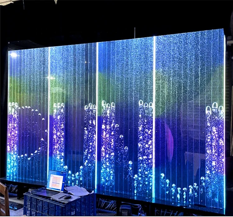 LEDウォーターバブルパネル 家の装飾アクリルLEDウォーターバブル水機能壁プログラムバブルパネル