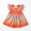 Gradient Gold Diamond Print Dress