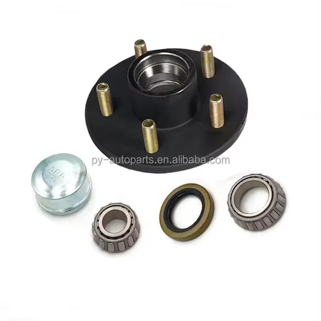 Quality 3.5 K Tandem Trailer 4.5'' Axle Accessories Parts Idler Hub With Bearing Assembly
