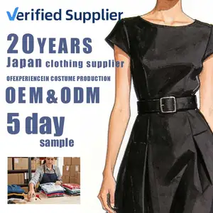 Custom Mandarin Collar Loose Sweet Vintage Lace/Nylon Office Dress-Factory Plus Size Breathable Lightweight Fabrics Business