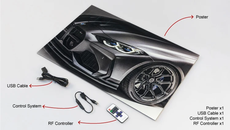 LED car poster