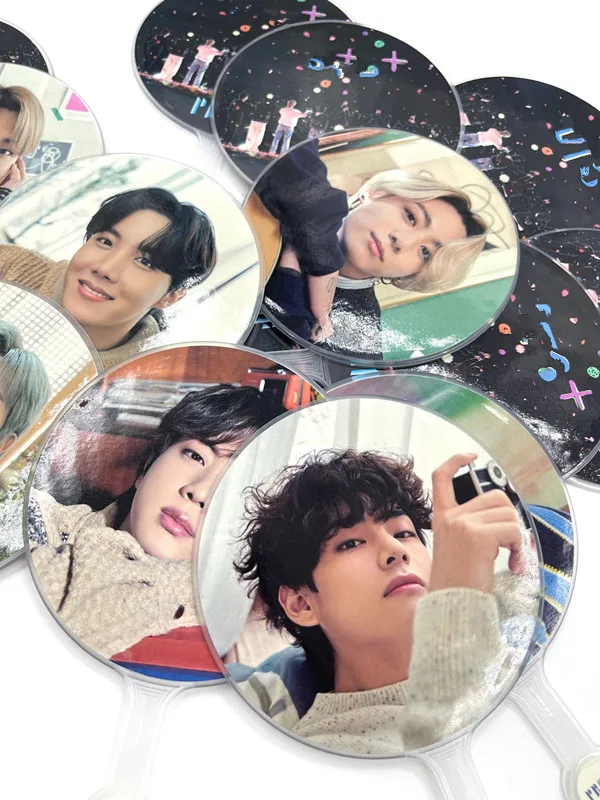Custom Kpop Mini Picket Transparent Hand Fan | PVC Plastic Mini