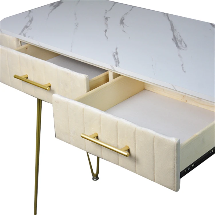 Good quality factory directly luxury mirrored vanity modern dressing table