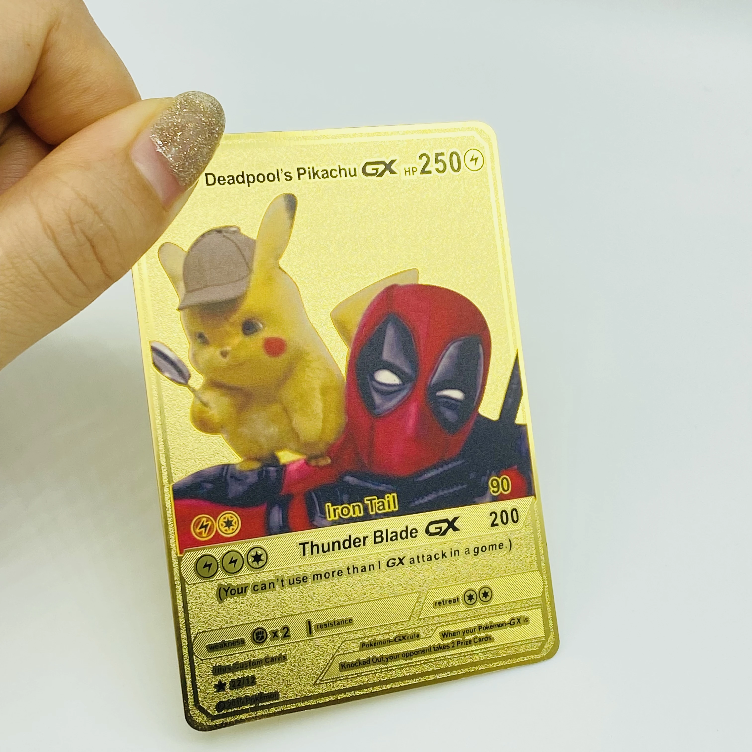 Custom Language Charizard Pikachu Metal Carte Poke Mon Card Custom Language Charizard Pikachu Metal Carte Poke Mon Card