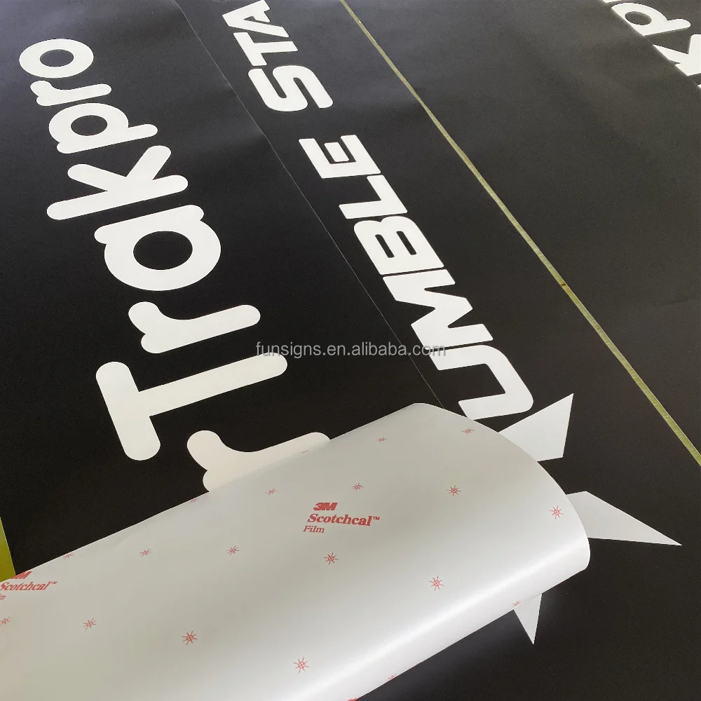 Custom Print Large Format Glossy or Matte Finish PVC Sticker Indoor Outdoor Vinyl Sticker