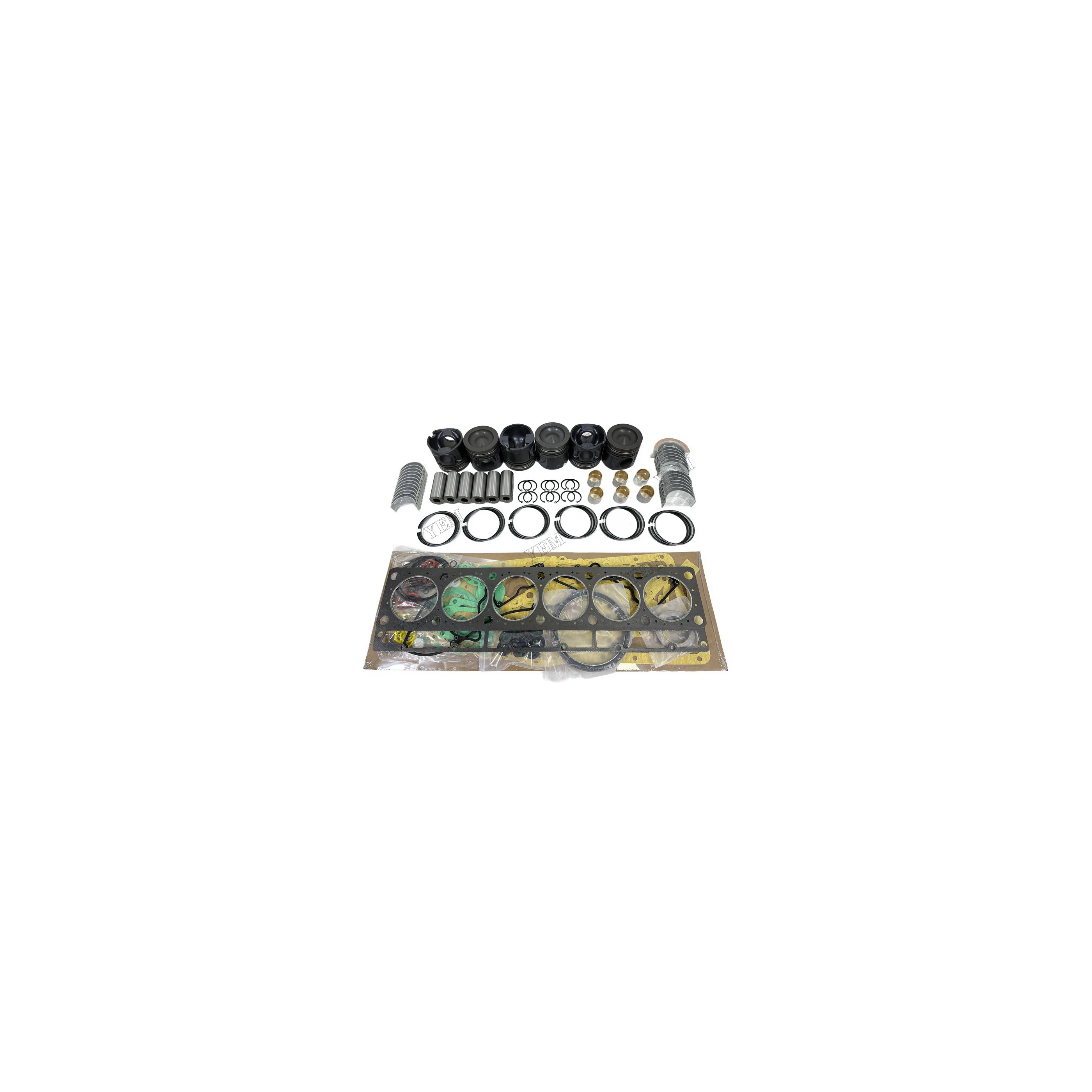 C7 Engine Rebuild Kit With Bearings Piston Ring Cylinder Gaskets Fits for Caterpillar Engine Replacement Parts
