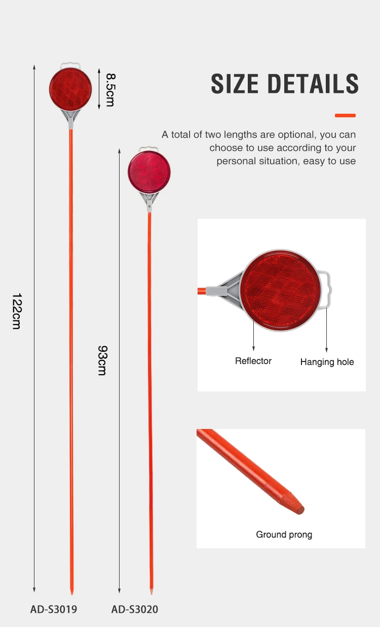 Reflective Traffic Signs Reflective Film+fiberglass Rod Prism Reflection Light Buy Reflective