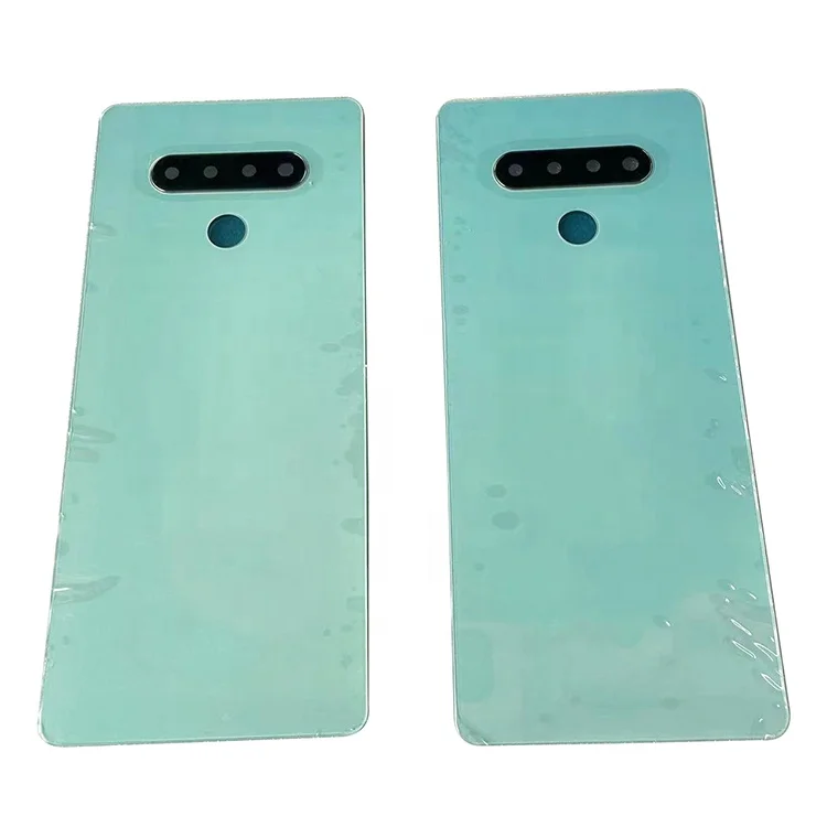 Shiny Glass Battery Back Cover Door W/ Lens For LG Stylo 6 Q730 - White