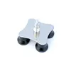Stainless steel faceplate fixing feet