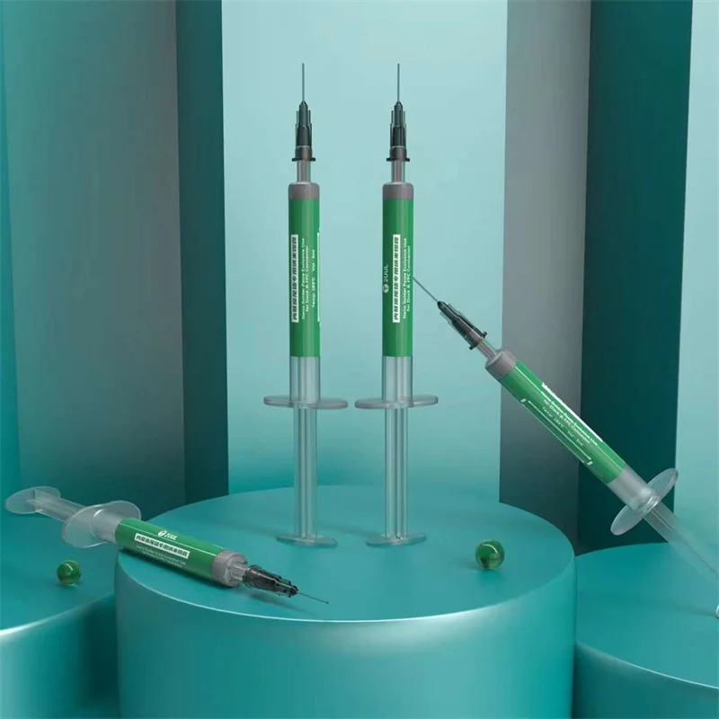 2UUL 183 Degree Nano Syringe Solder Paste Liquid Solder Tin Paste for Phone PCB SMD Repair Welding Flux Ock & FPC Connector