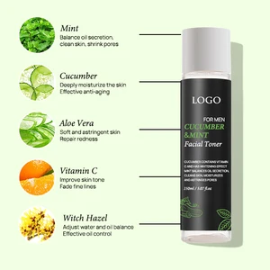 Natural Face Whitening Anti-aging Moisturizing Pore Perfecting Toner Facial Toner Skin Care Nourishing Hamamelis Mint Face Toner