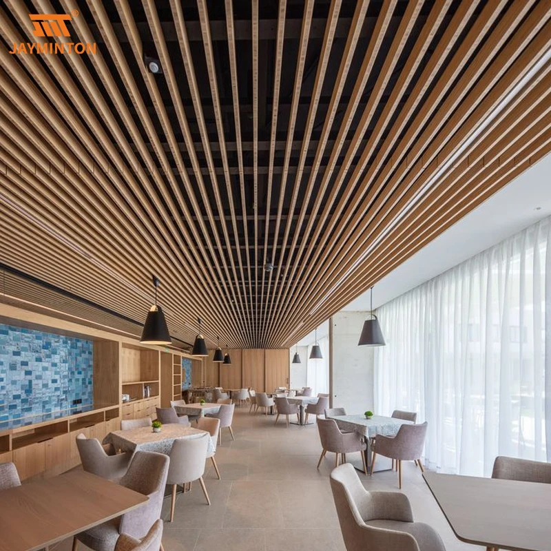 Foshan Manufacturer Soundprood Hanging System Acoustic Softfold Curved Metal Ceiling Aluminum Baffle Ceiling