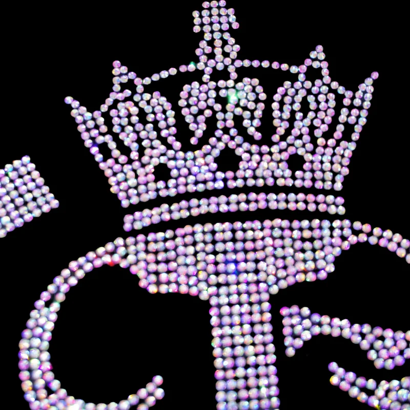 High quality free sample rhinestone motif butterflfy ready design silver rhinestone transfer for clothing