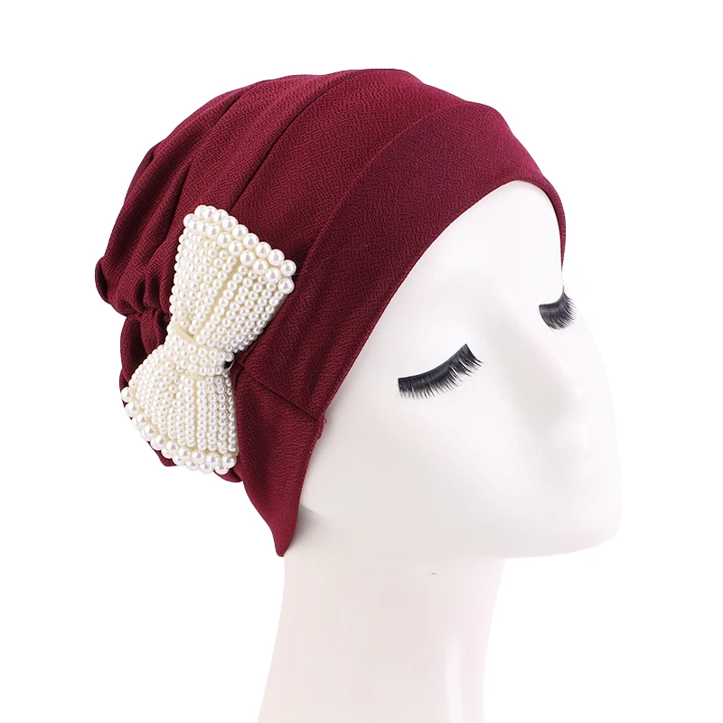 Large Turban Hat Cap Beanie Bonnet with Big Hair Bow Hospital Baby Hats Knot Headwraps Turbans for Newborn Baby Girls Toddlers Infants Kids