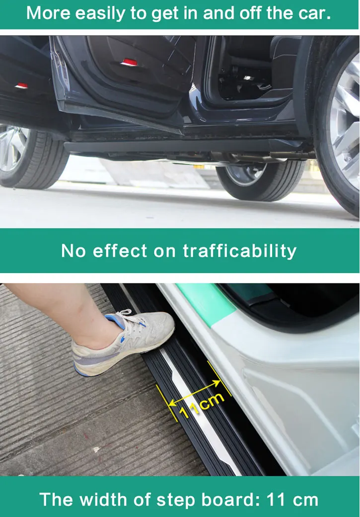 Factory Supply in Stock High Performance Off Road Parts Aluminum Running Boards for Jetour X90 Fixed Side Step supplier