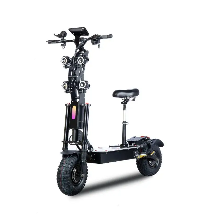 USA Warehouse Electric Scooters FLJ High Power 72V 10000W Top Speed 100-120km/h 14 Inch off Road Tire Scooter