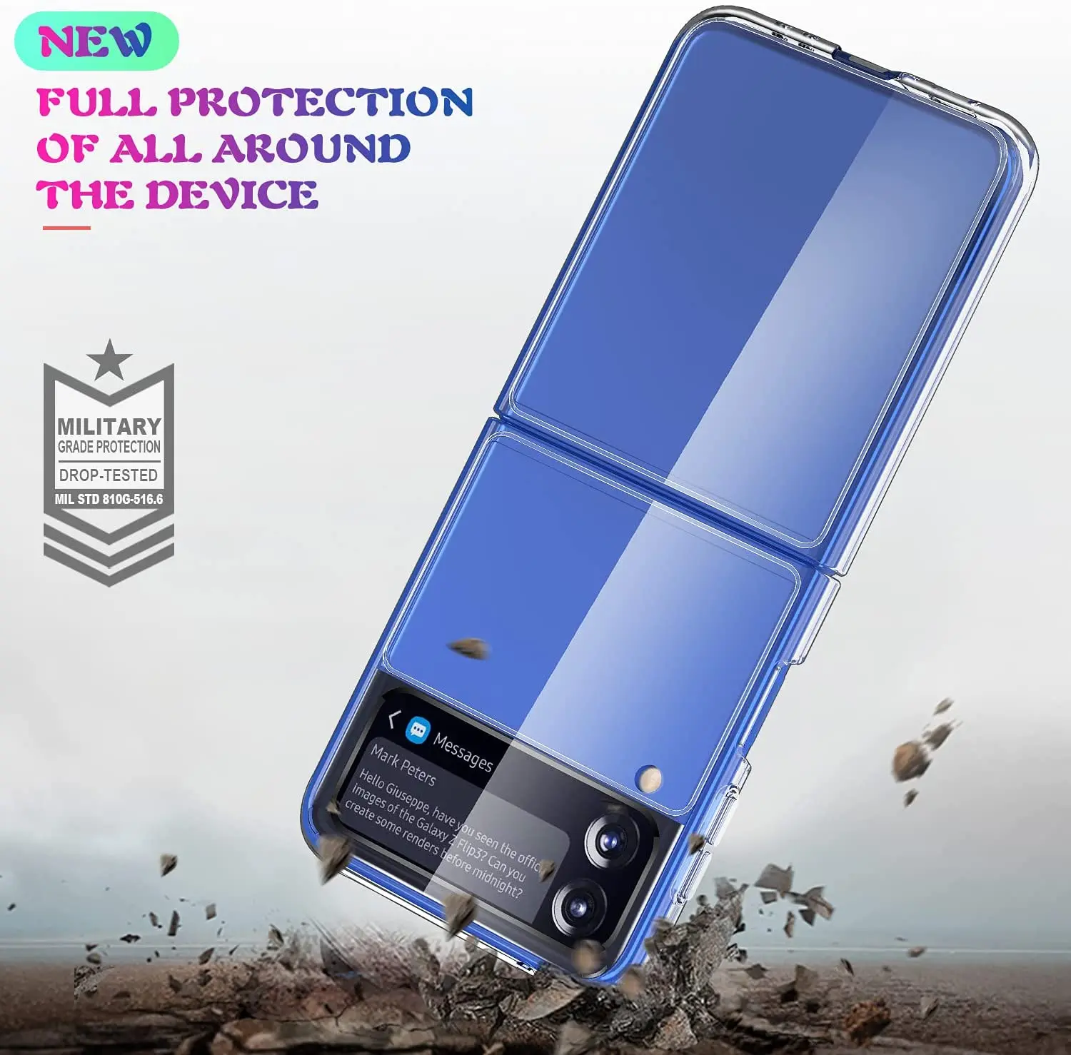 For Samsung Galaxy Z Flip 3 Clear Case Anti Shock Slim Thin Crystal Hard Pc Soft Tpu Bumper Transparent Z Flip 3 Phone Case Buy Z Flip 3 Case For Samsung Z