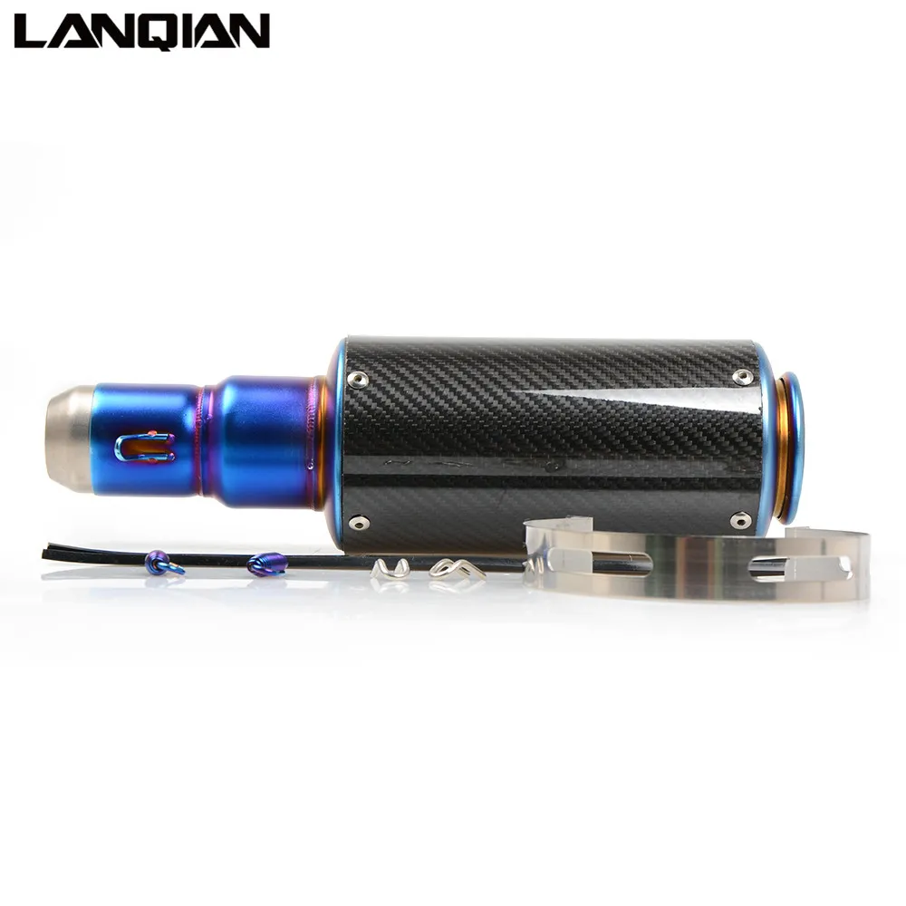 
Универсальная выхлопная труба для мотоцикла, выхлопная труба 36-51 мм, аксессуары для скутера, большинства мотоциклов 