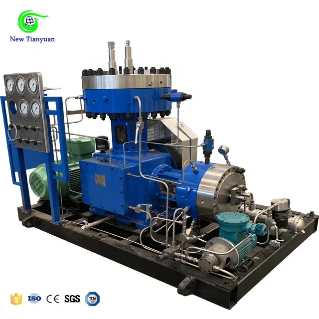 A Variety of Head Closure Designs 200bar Industry Manufacture Plant Chlorine Ethylene Freon Gas Booster Diaphragm Compressor