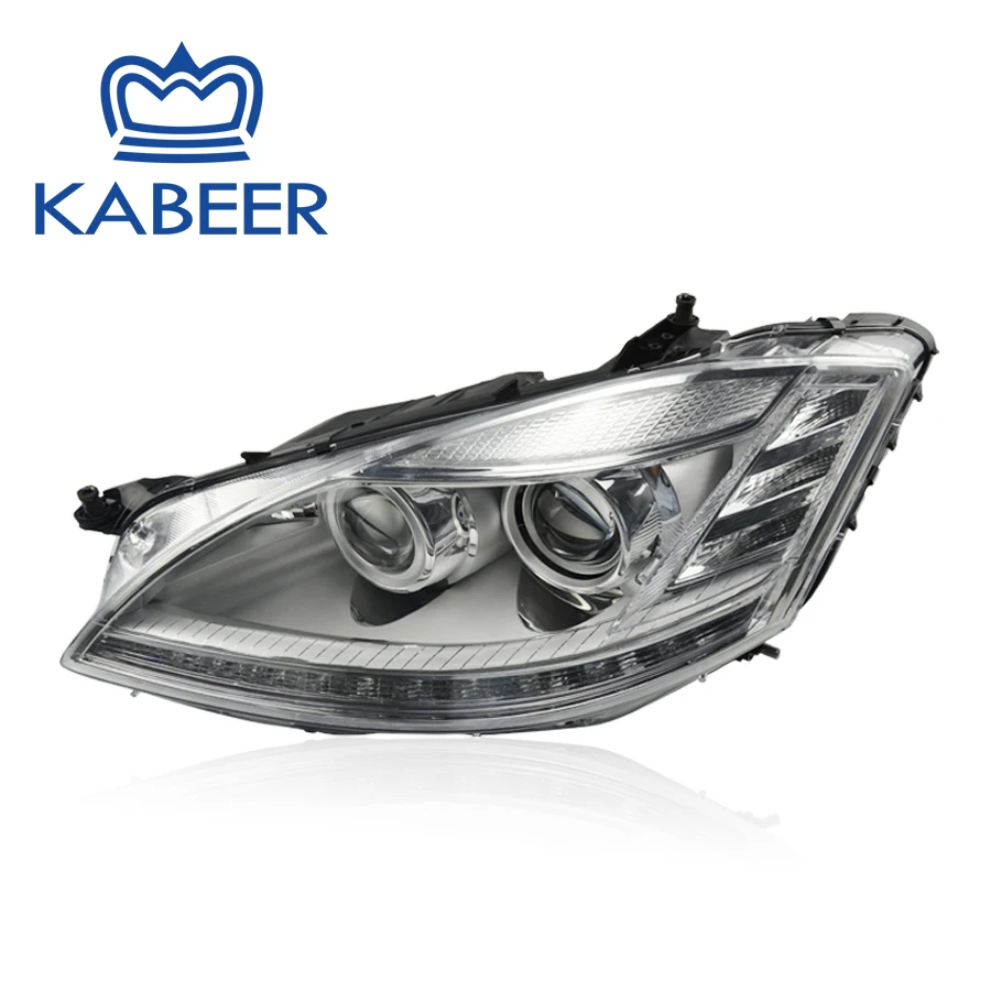 メルセデスベンツ　S500 W221 ヘッドライトHID 助手席側 メルセデス ベンツ Sクラス W220 S500L 前期用 W221後期LOOK 黒