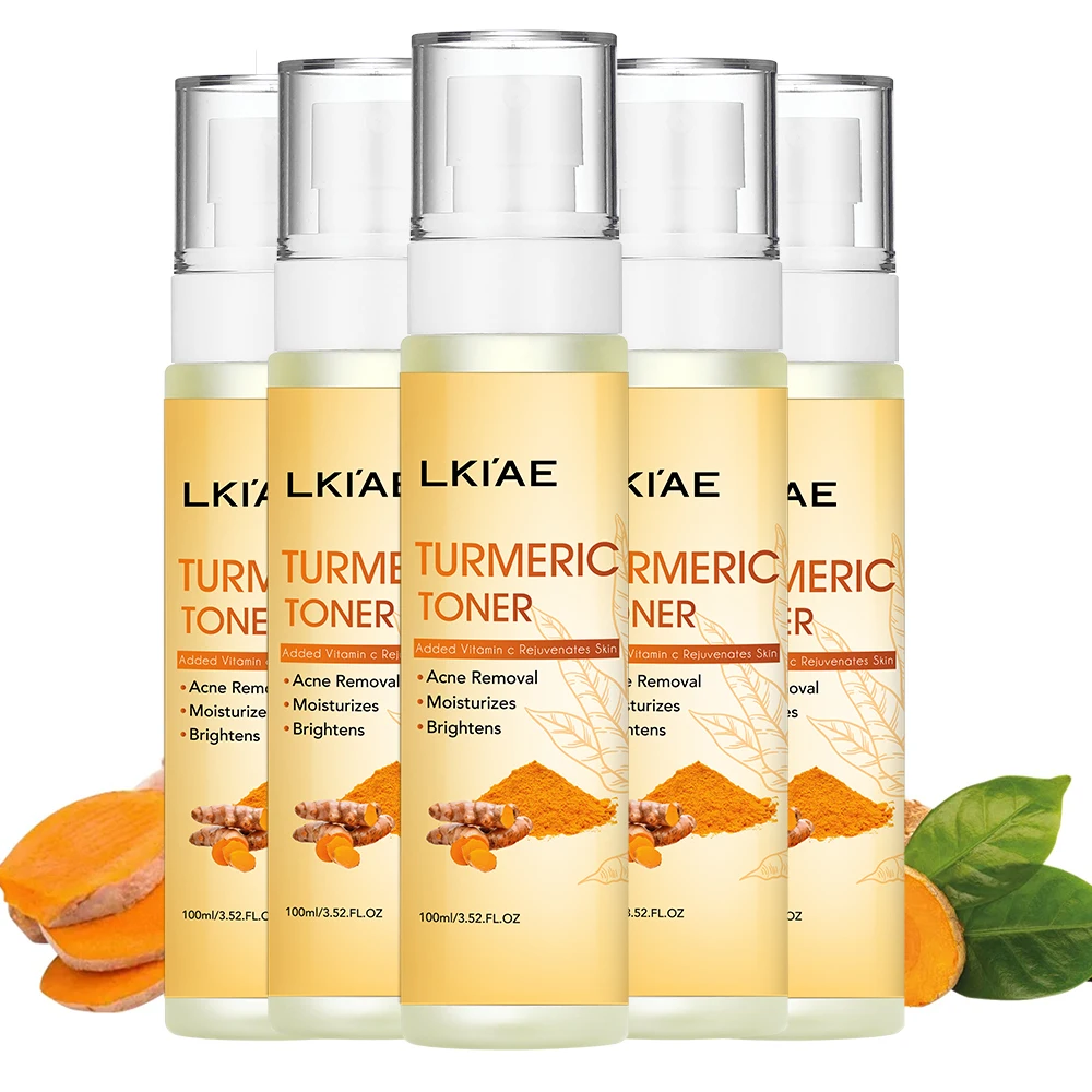 OEM ODM 100% Organic Vitamin C Nicotinamide Hyaluronic Acid Lightening Whitening Anti-Acne Moisturizing Turmeric Facial Toner