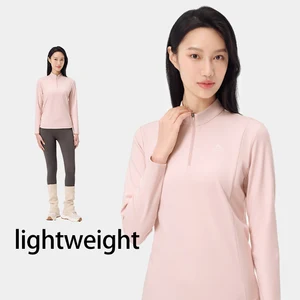 PELLIOT High Elastic Breathable Lightweight Windproof Half Zipper Stand Collar Soft Warm Hiking Fleece Pullover