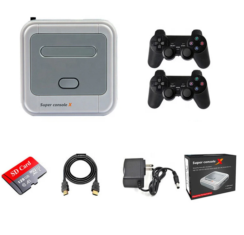 Super Console X Pro 2.4g Wireless Gamepad 4k Consola Retro Game Console  Player For Psp Ps1 N64 Md Build In 50000 Games - Buy Video Game  Console,Super Console X Entertainment Game Console X 30000 Games