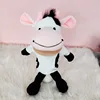 Burattino a mano a forma di mucca a bocca larga e corpo intero